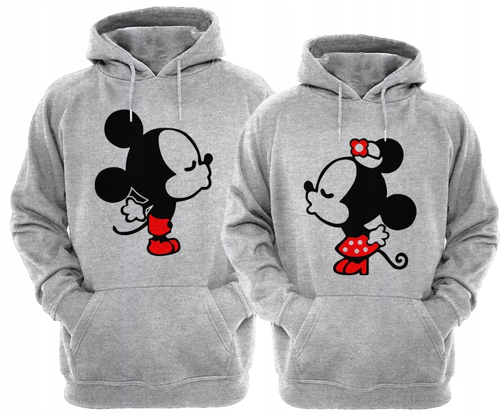 ZESTAW DWÓCH BLUZ Z KAPTUREM DLA ZAKOCHANYCH PAR