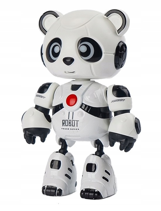 INTERAKTYWNY ROBOT PANDA MÓWI POWTARZA GRA ŚWIECI ZABAWKA DLA DZIECI