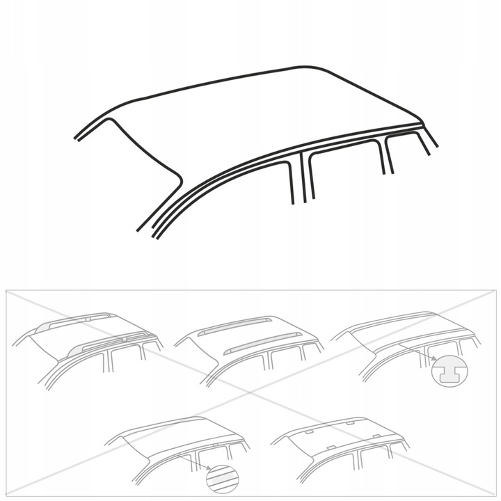 BAGAŻNIK DACHOWY do Ford Fiesta mk VII (2008-2017) Oc