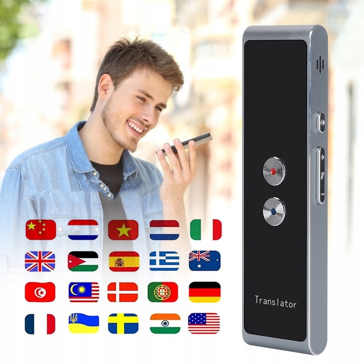 ELEKTRONICZNY TŁUMACZ PRZENOŚNY TRANSLATOR MOWY NATYCHMIASTOWY