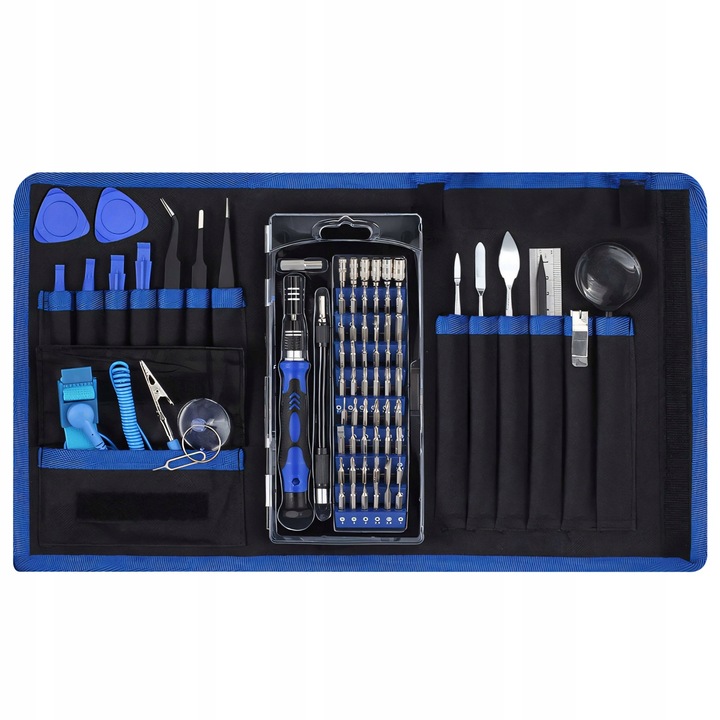 ZESTAW WKRĘTAKÓW ŚRUBOKRĘTÓW BITÓW PRECYZYJNE 75 ELEMENTÓW W ETUI