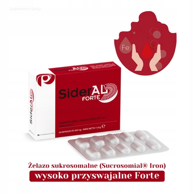 SiderAL FORTE 20 kapsułek żelazo sukrosomalne