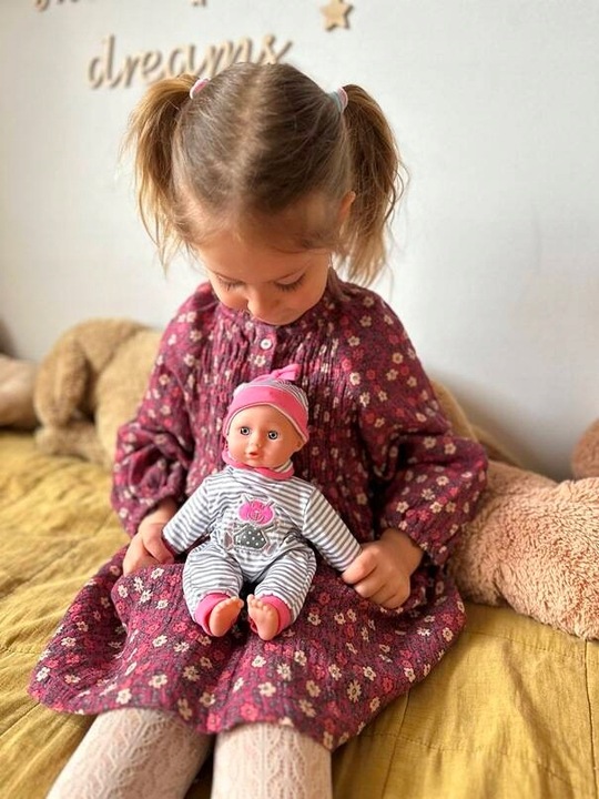 Lalka Bobas Miękka Niemowlę Mówi Śpiewa Interaktywna Niemowlak Mówiąca