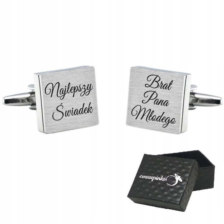 Spinki do mankietów koszuli NAJLEPSZY ŚWIADEK