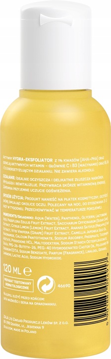 Ziaja Witamina C.B3 Nie-codzienny tonik kwasowy 1% (AHA+PHA) 120ml