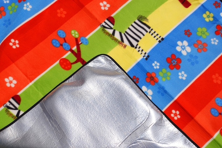 KOC PIKNIKOWY NA PLAŻE PIKNIK BIWAK 200x200 cm MATA TORBA FOLIA 2x2 m