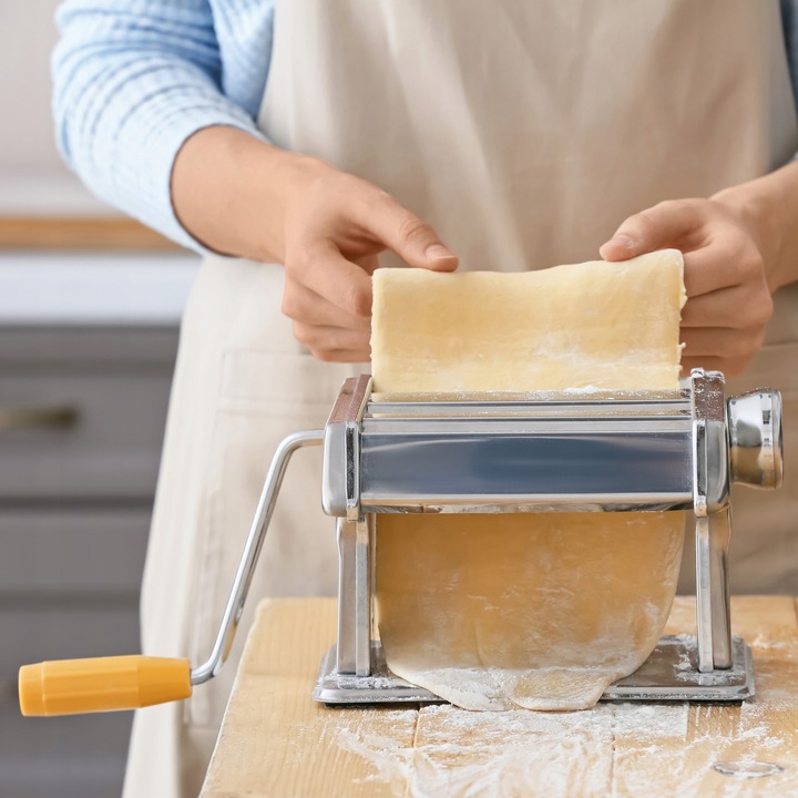 DUŻA MASZYNKA DO ROBIENIA MAKARONU CIASTA PIEROGÓW LASAGNE WAŁKOWANIA 3w1