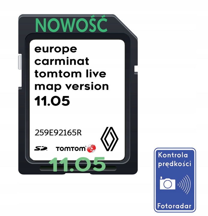 MAPA TOMTOM CARMINAT LIVE 11.05 2023/2024 RENAULT