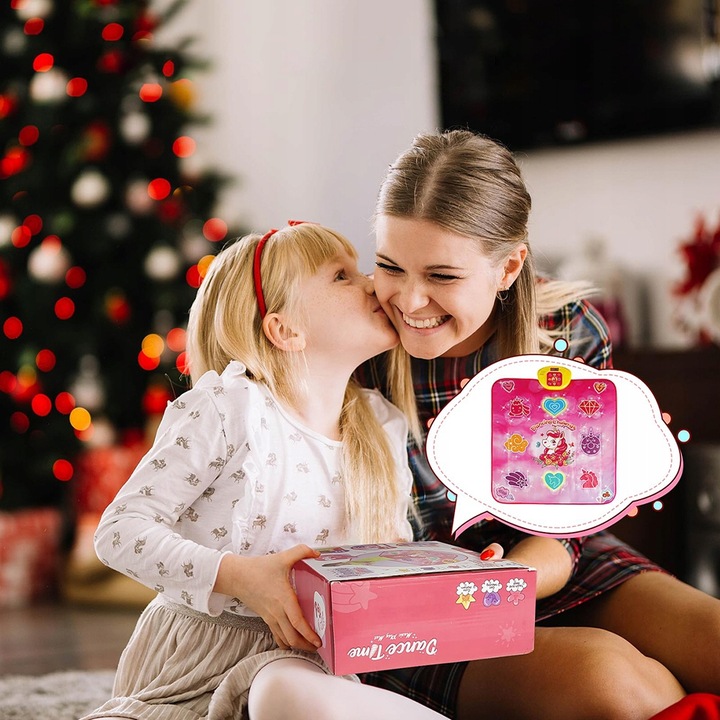 JEDNOROŻEC MATA DO TAŃCA MUZYCZNEGO DLA DZIECI 5 TRYBÓW 3 POZIOMY 100x87cm