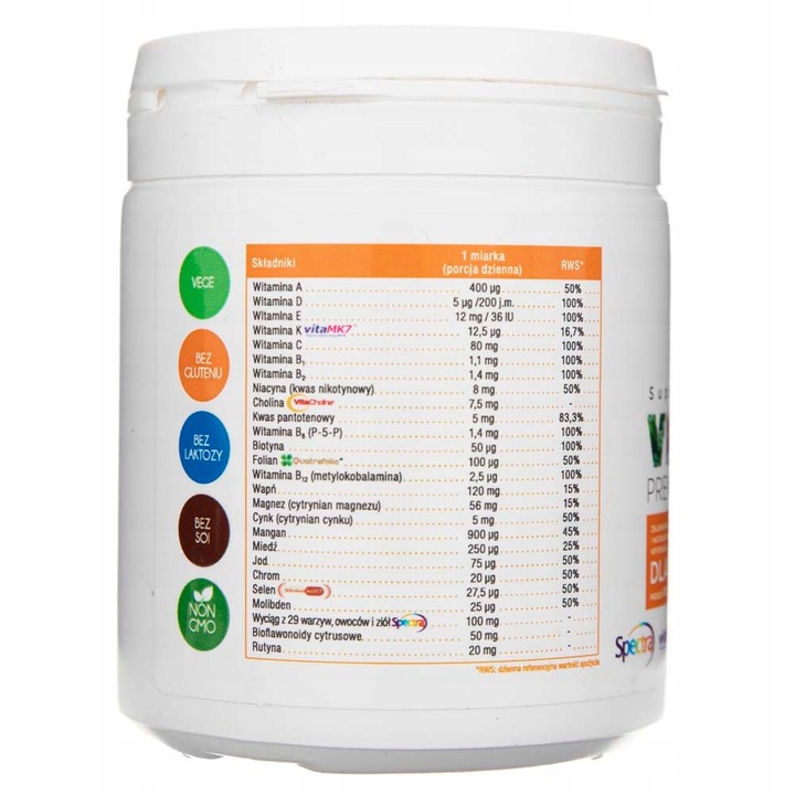 Aliness WITAMINY COMPLEX Multiwitamina DLA DZIECI w proszku 120g Odporność