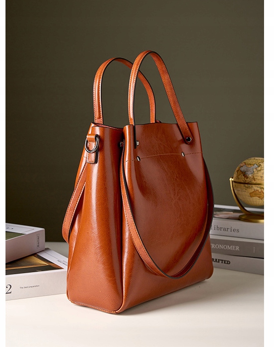 TOREBKA DAMSKA NA RAMIĘ SKÓRZANA TORBA CZARNY DO RĘKI SHOPPER PASEK