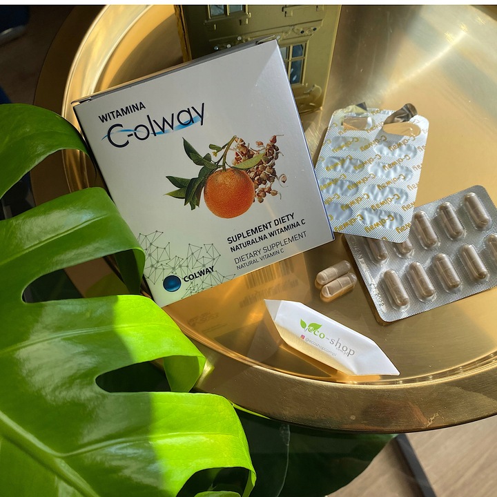 Witamina C COLWAY: Ekstrakt z gorzkiej pomarańczy i kiełkujące gryki 100kap