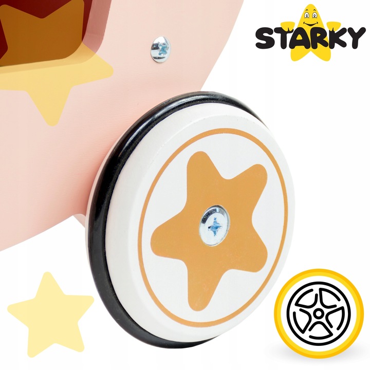 Lodziarnia drewniana dla dzieci zabawka wózek na kółkach lody gałki patyku