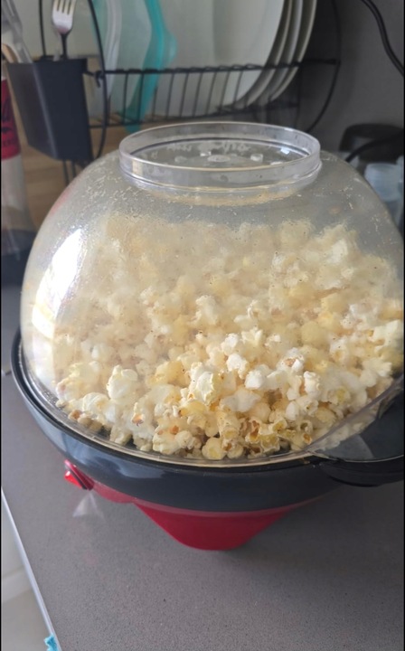 MASZYNA DO ROBIENIA POPCORNU DOMOWA AUTOMATYCZNA URZĄDZENIE MASZYNKA SZYBKA