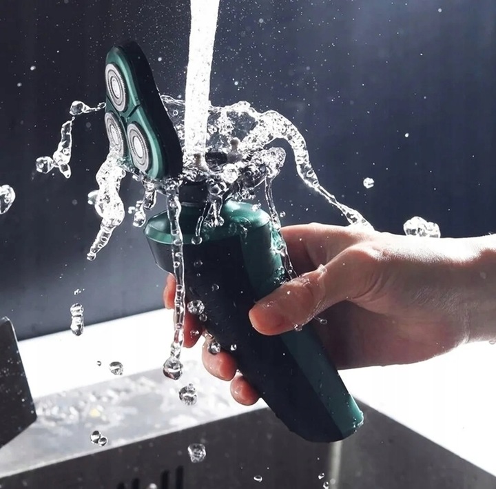 GOLARKA MĘSKA MASZYNKA TRYMER 4W1 DO GOLENIA BRODY WŁOSÓW BEZPRZEWODOWA