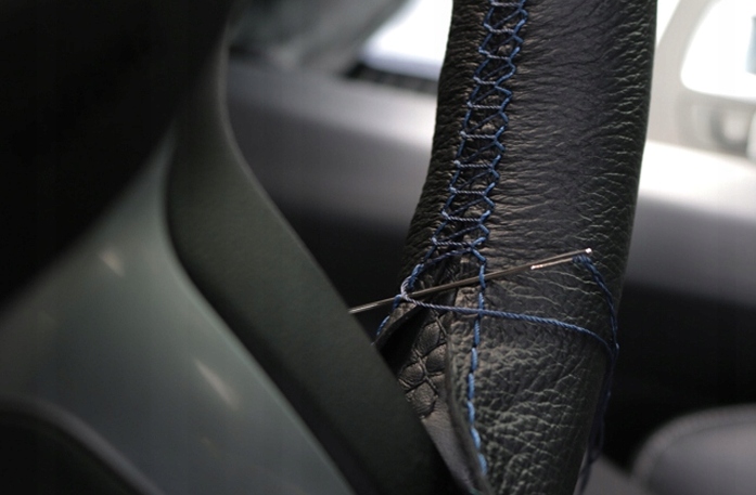 SKÓRZANY POKROWIEC na kierownice SKÓRA nakładka OCHRONNA ZE SKRÓRY OBSZYCIE