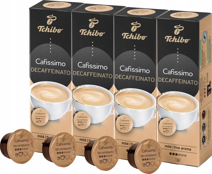 TCHIBO CAFISSIMO Caffe Crema Decaffeinato 40 sztuk