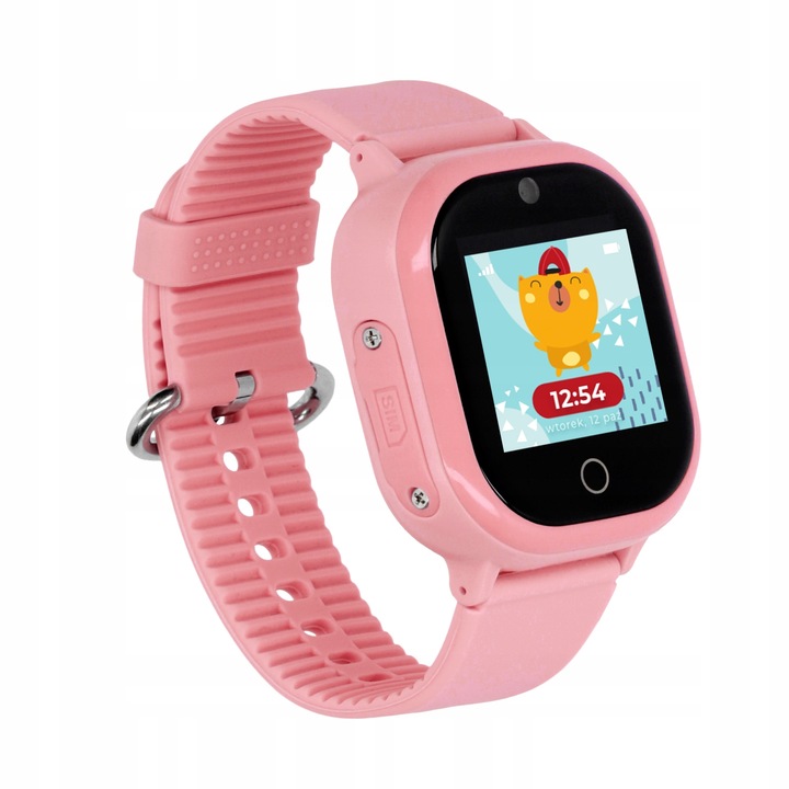 SMARTWATCH ZEGAREK DLA DZIECI GPS APP WIFI RÓŻOWY