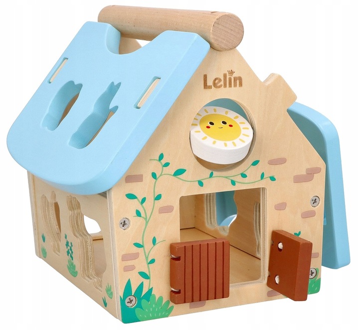 Obora drewniana Zwierzątka z farmy Sorter Zabawka dla rocznego dziecka