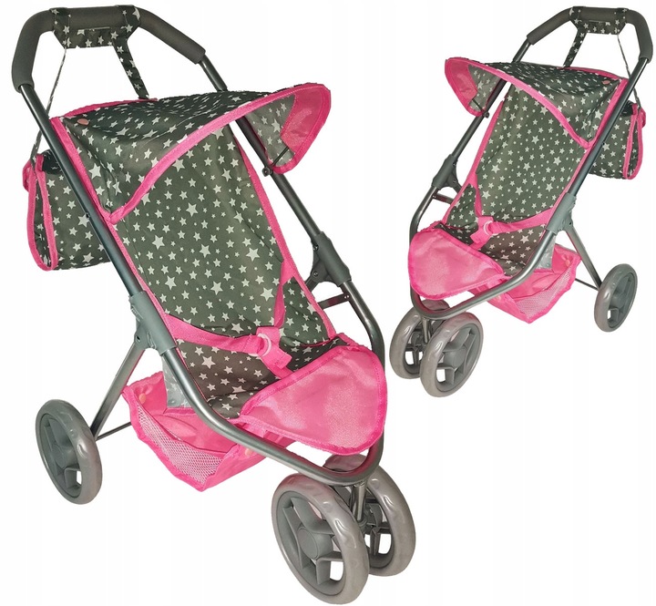WÓZEK DLA LALEK SPACEROWY Spacerówka + TORBA