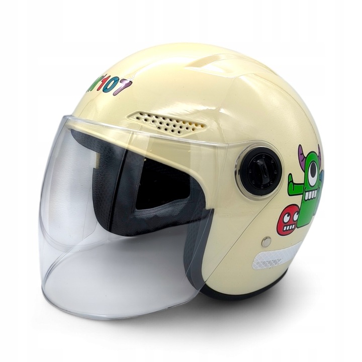 KASK DZIECIĘCY MOTOCYKLOWY DLA DZIECKA MOTOR SKUTER ROWER JUNIOR NA PREZENT