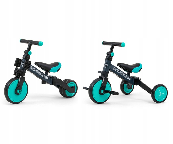 Milly Mally Rowerek 3w1 Optimus miętowy mint