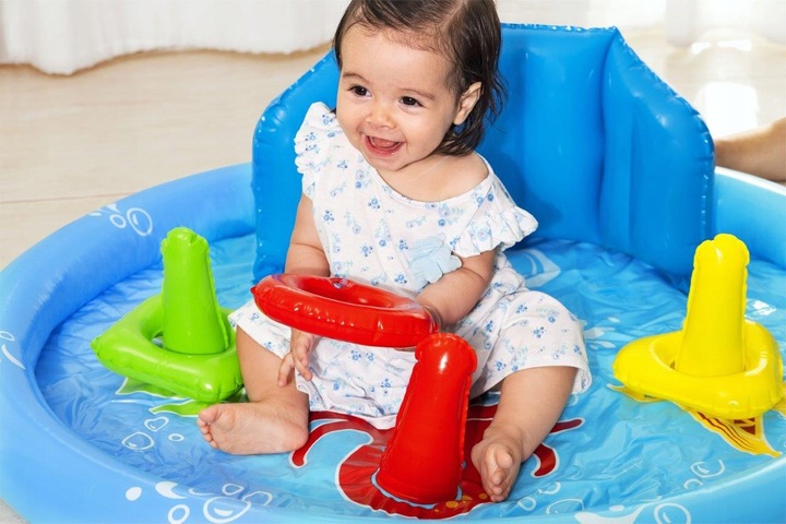 Bestway 52568 Basenik dmuchany z daszkiem, oparciem i sorterem 1.15m x 89cm