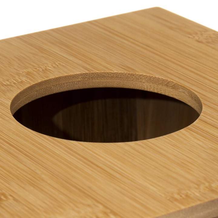 Kosz łazienkowy bambusowy 6L pojemnik na odpady