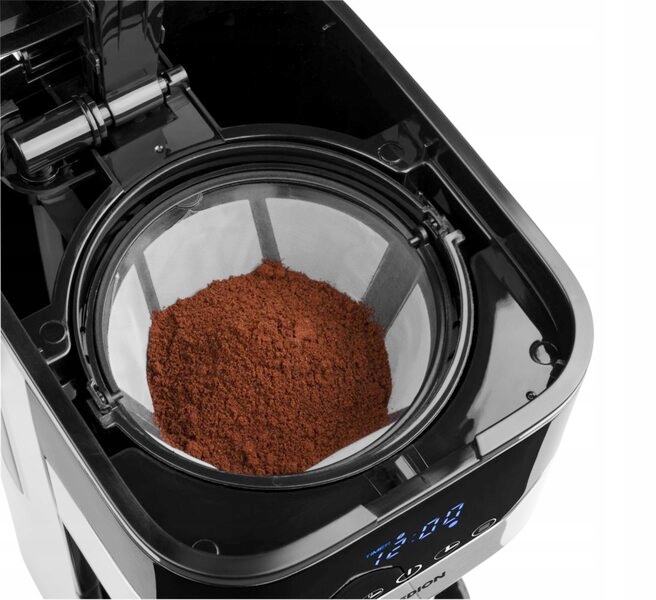 DOBRY EKSPRES DO KAWY PRZELEWOWY 1,1L Z TERMOSEM 900W WYŚWIETLACZ CZARNY