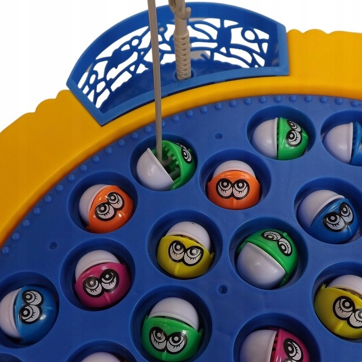 Gra Łowienie Rybek Zręcznościowa Rybki Do Łowienia 24 szt + 5 Wędki Muzyka