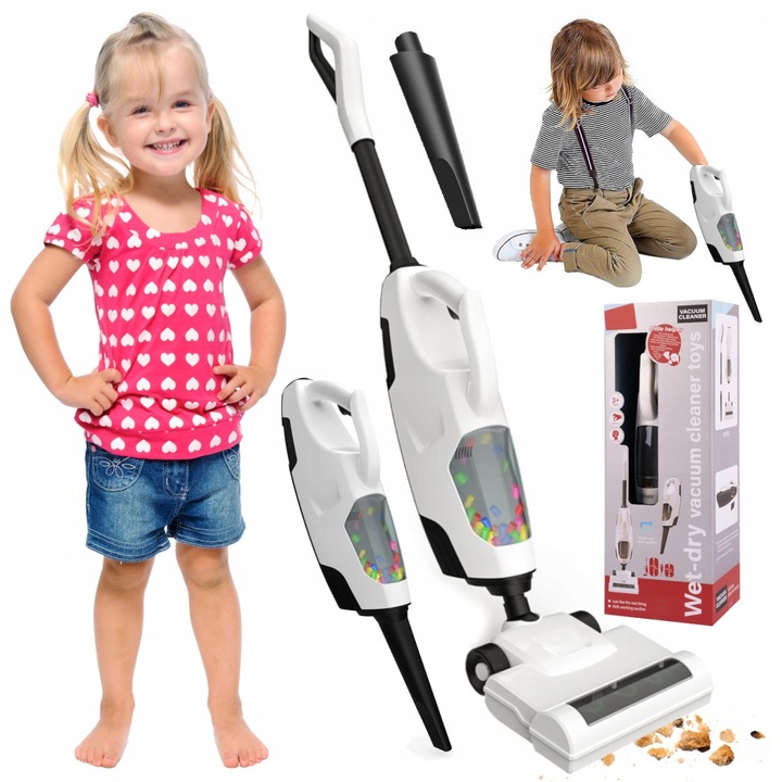ODKURZACZ PIONOWY DLA DZIECI BEZPRZEWODOWY Z FUNKCJĄ SSANIA Z DŹWIĘKIEM 2w1