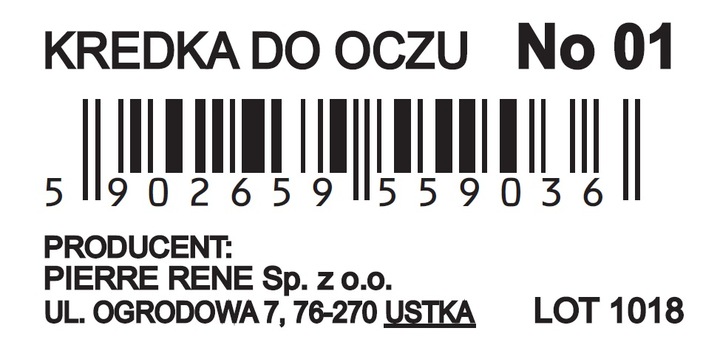 Pierre Rene Eyeliner Long Lasting Kredka Do Oczu 1