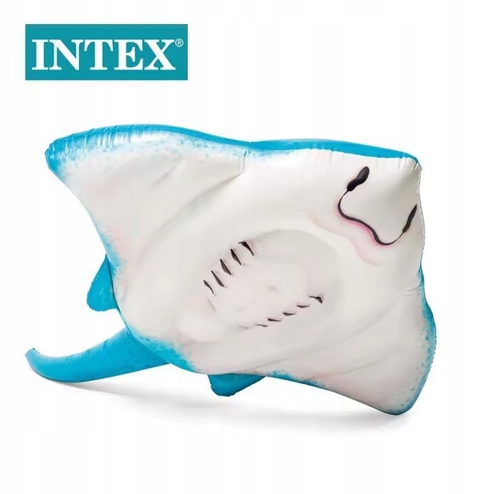 MATERAC DMUCHANY DO WODY PŁYWANIA INTEX 57576 DUŻY DLA DZIECI PŁASZCZKA