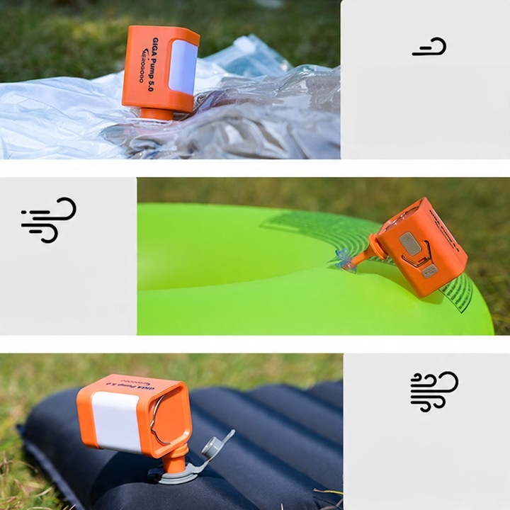 GIGA PUMP 5.0 POMPKA DO MATERCA Z LAMPKĄ 5 końcówek 260l/min 5kPa