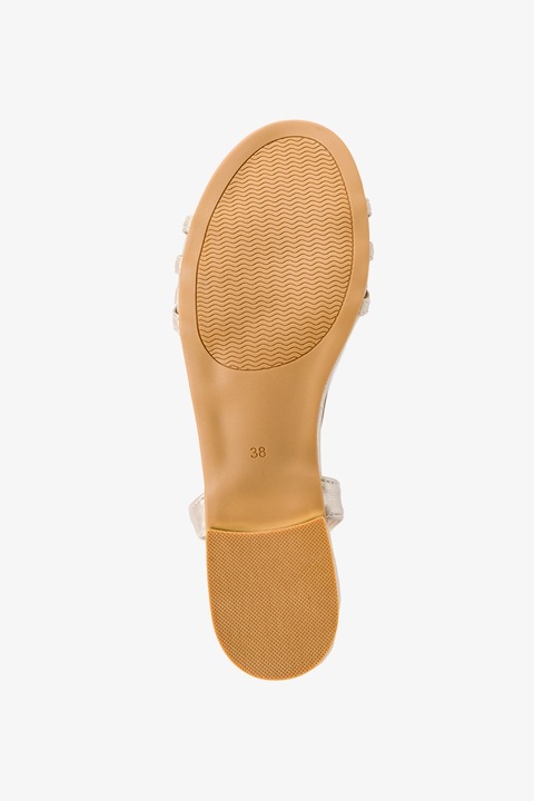 SANDAŁY DAMSKIE NA NISKIM OBCASIE SKÓRZANA WKŁADKA KOMFORTOWE BEŻOWE r 40