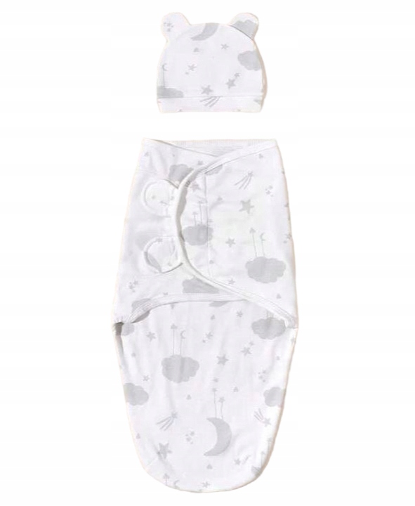 Otulacz dla niemowląt kokon becik śpiworek +CZAPKA