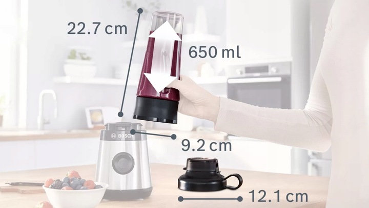 Butelka to go bottle Bosch MMZBTK1B 800ml Do robotów kuchennych i blenderów