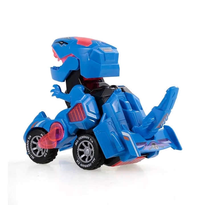 DINOZAUR ZMIENIAJĄCY SIĘ W AUTO Samochód robot gra zabawka transformermuje