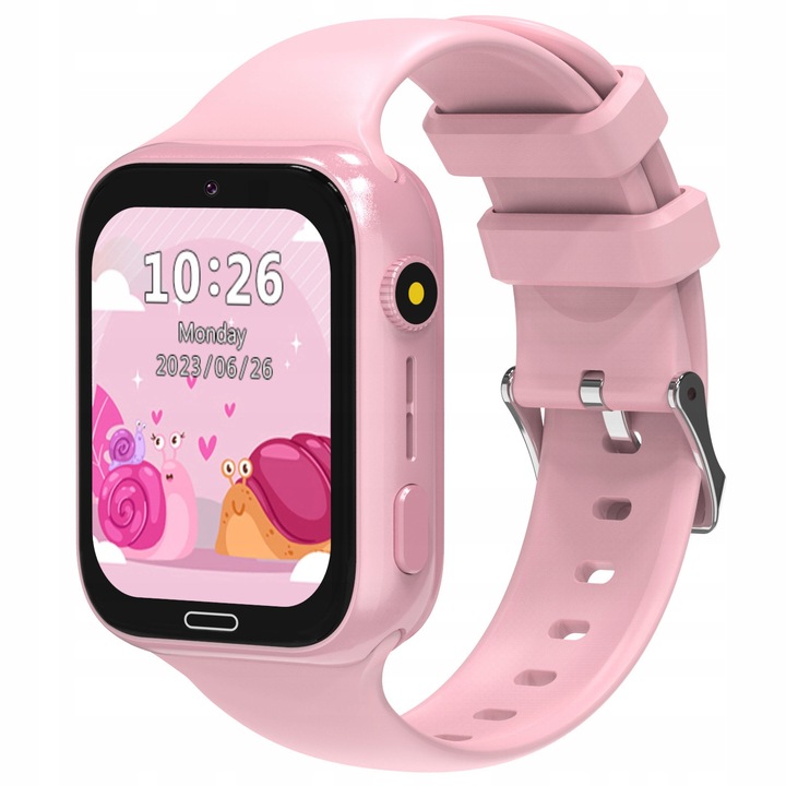 SMARTWATCH ENTER MINIS PLUS DLA DZIECI APARAT ROZMOWY SIM GPS SOS - RÓŻOWY