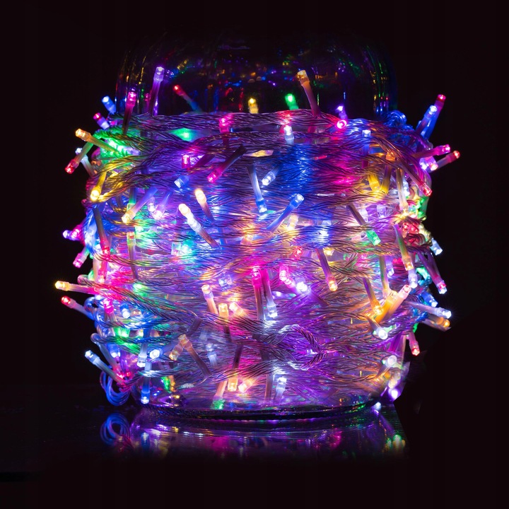 LAMPKI CHOINKOWE ZEWNĘTRZNE / WEWNĘTRZNE 188 LED 20m MULTIKOLOR WYTRZYMAŁE