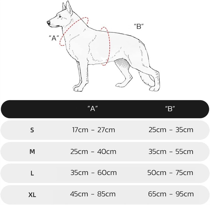 SZELKI GUARD DLA PSA REGULOWANE MOCNE BEZUCISKOWE WYGODNE PORZĄDNE roz. M