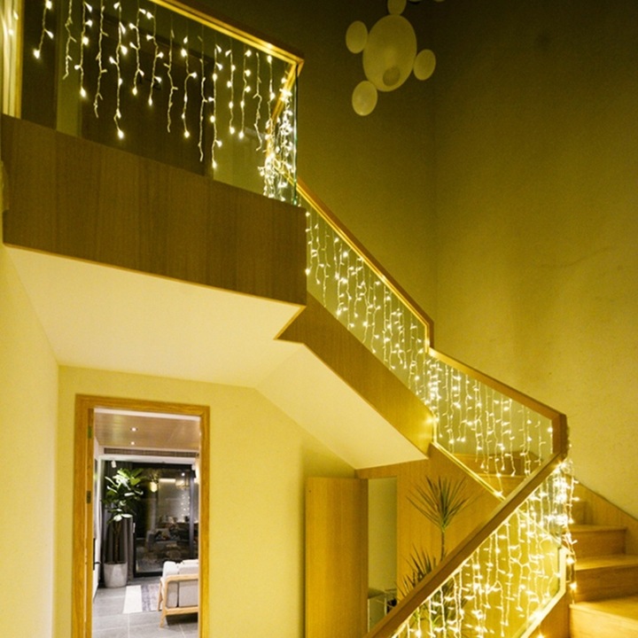 KURTYNA SOPLE 500 LED ZEWNĘTRZN BIAŁY CIEPŁY FLASH