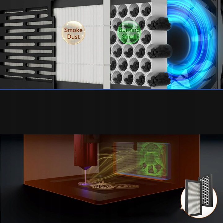 Grawerka laserowa Micro Desktop 10000mm/min SCULPFUN iCube Pro 5W 130*130mm