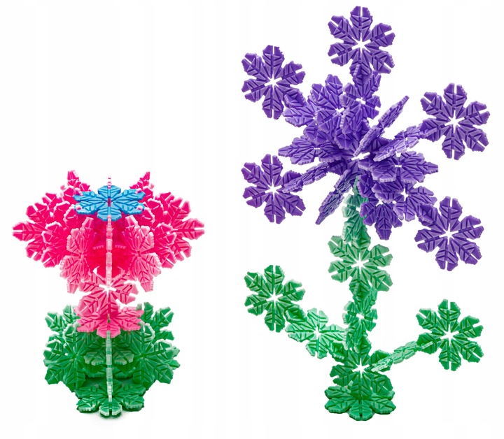 Klocki Konstrukcyjne Rzepy Płatki Śniegu 2500 elem