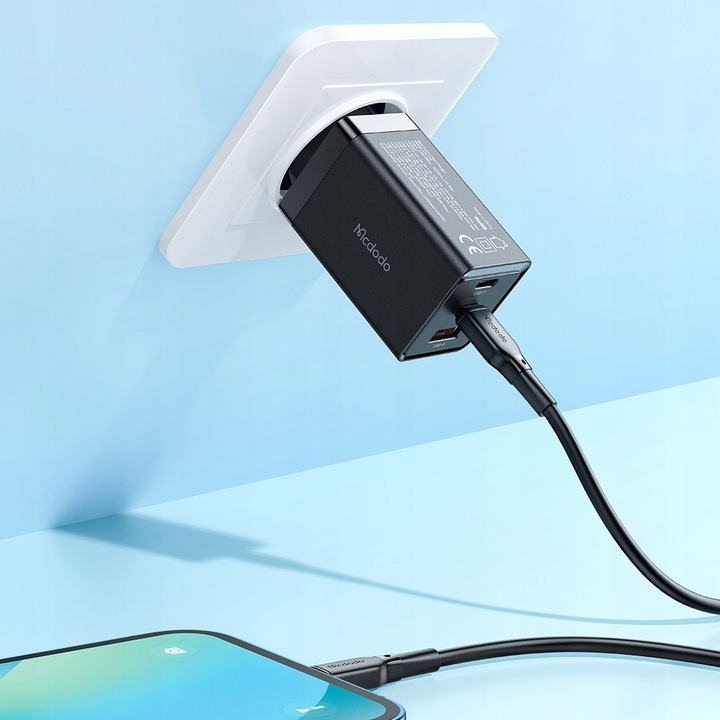 MCDODO GaN 5 PRO SZYBKA ŁADOWARKA USB-C USB-A 65W