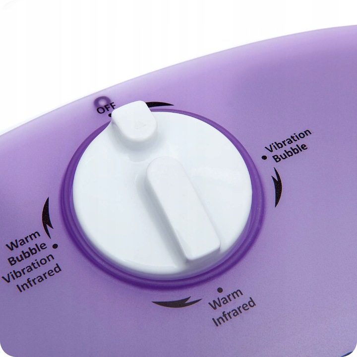 Masażer do stóp wodny hydromasażer do nóg podczerwień 4 rolki 3 nasadki