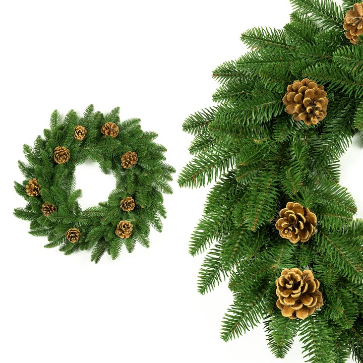 Girlanda Jodła z szyszkami PE gęsta jak naturalna 100 cm Święta dekoracja