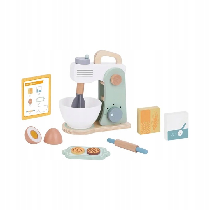 TOOKY TOY Drewniany Mikser Kuchenny z Akcesoriami | TJ290