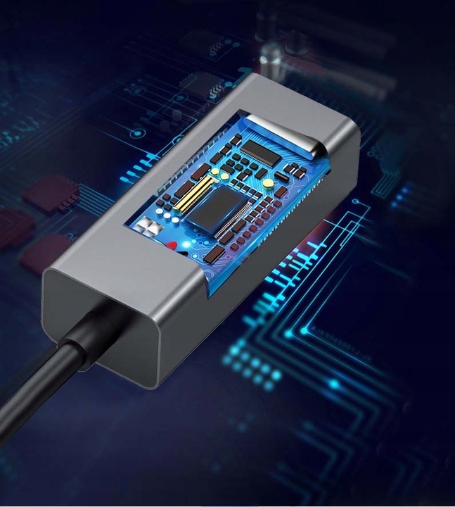 PRZEJŚCIÓWKA USB ETHERNET ADAPTER KARTA SIECIOWA LAN GIGABIT RJ45 1000MBPS