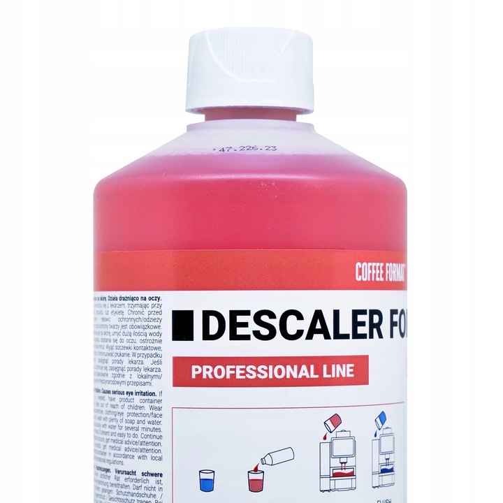 Odkamieniacz do ekspresu zmieniający kolor 1l = 8 cykli Descaler Format PRO